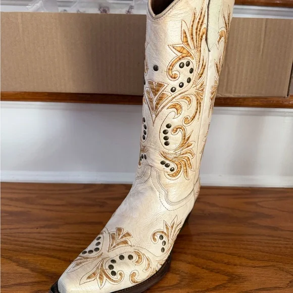 Corral Circle G Western Boots with Embroidered Design,size 7.5 - Picture 2 of 11